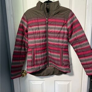 Ariat Pink and Brown Striped Jacket